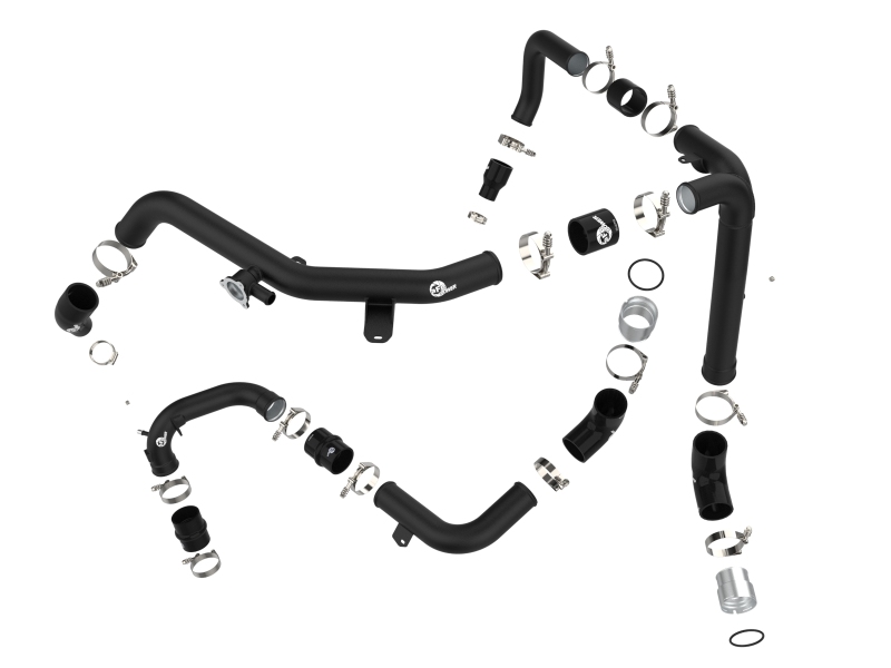 BladeRunner 2-1/4 IN & 2-3/4 IN Aluminum Hot and Cold Charge Pipe Kit Black