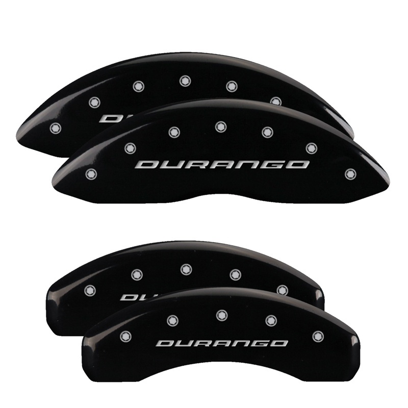 MGP 4 Caliper Covers Engraved Front C6/Corvette Engraved Rear C6/Z06 Black finish silver ch thumbnail 7
