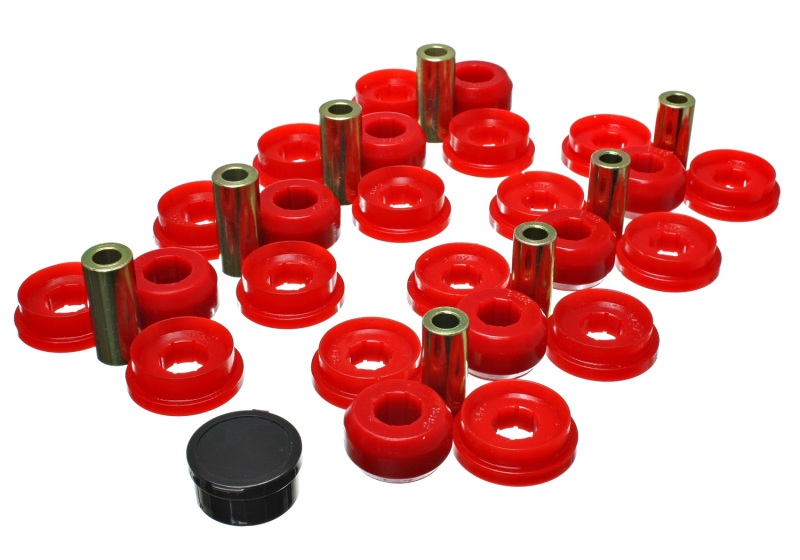 Energy Suspension 03-09 Lexus Gx470 / 07-09 Toyota FJ Cruiser Red Rear End Control Arm Bushing Set thumbnail 3