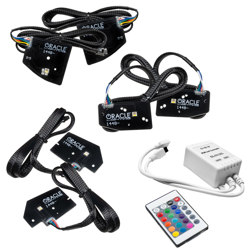 Oracle 19-21 RAM 1500 Headlight DRL Kit Projector LED - RGBW+A w/ Simple Controller thumbnail 2