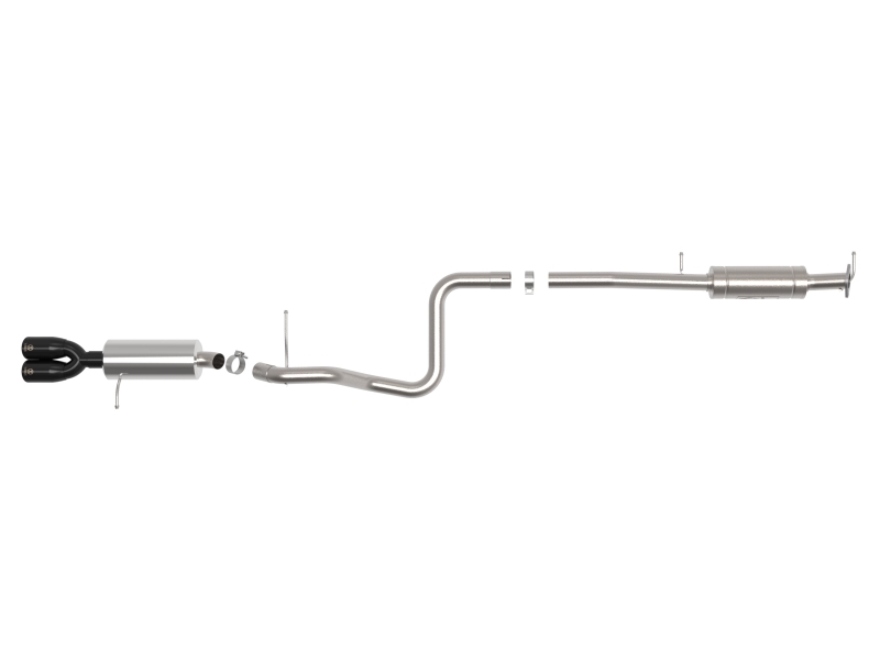 aFe Takeda Series 2 1/2in 304 SS Cat-Back 14-19 Ford Fiesta L4-1.6L (t) w/Black Tip thumbnail 8