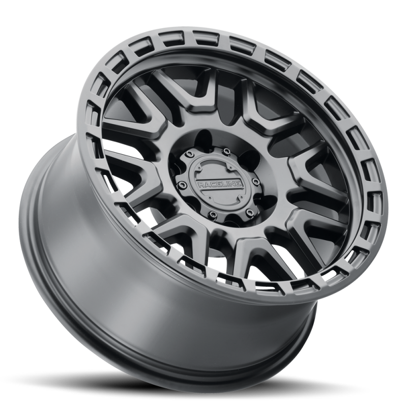 Raceline 953B Krank Wheel 20x9 / 8x165.1 / 0,, Offset 125.2mm Bore - Satin Black thumbnail 3