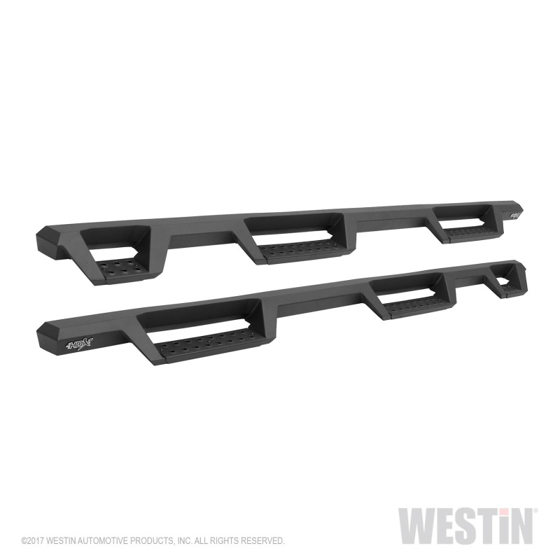 Westin 07-18 Chevrolet Silverado 1500 CC 5.5ft Bed HDX Drop W2W Nerf Step Bars - Tex. Blk thumbnail 2