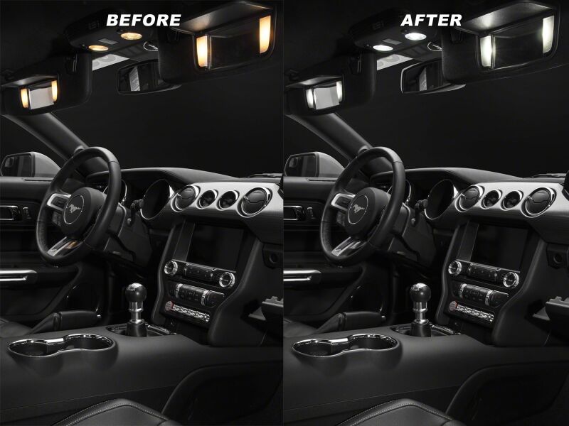 Raxiom15-23 Ford Mustang Axial Series Stage 2 Interior LED Lighting Kit- Cool White