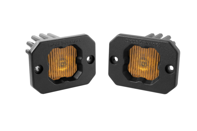 Diode Dynamics Stage Series C1 LED Pod - Yellow SAE Fog Flush ABL (Pair) thumbnail 3