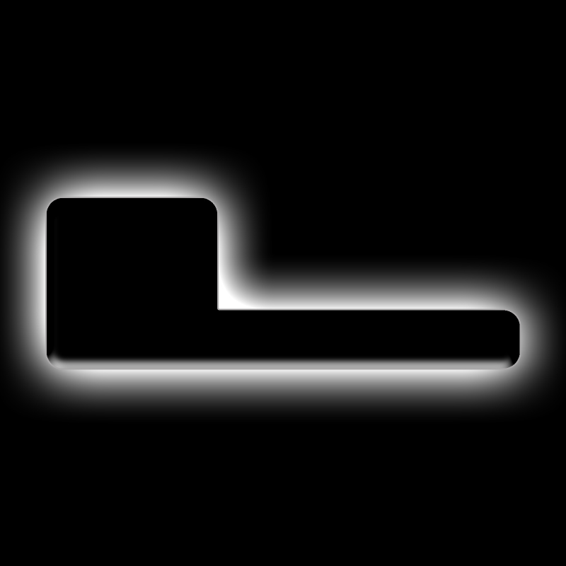ORACLE Lighting Universal Illuminated LED Letter Badges - Matte Blk Surface Finish - L thumbnail 2