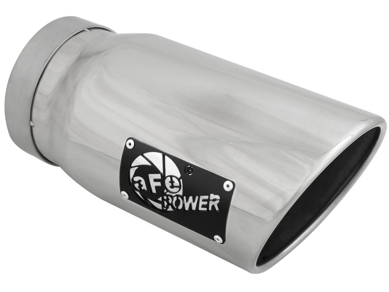 aFe Diesel Exhaust Tip Bolt On Polished 5in Inlet x 6in Outlet x 12in Long thumbnail 2