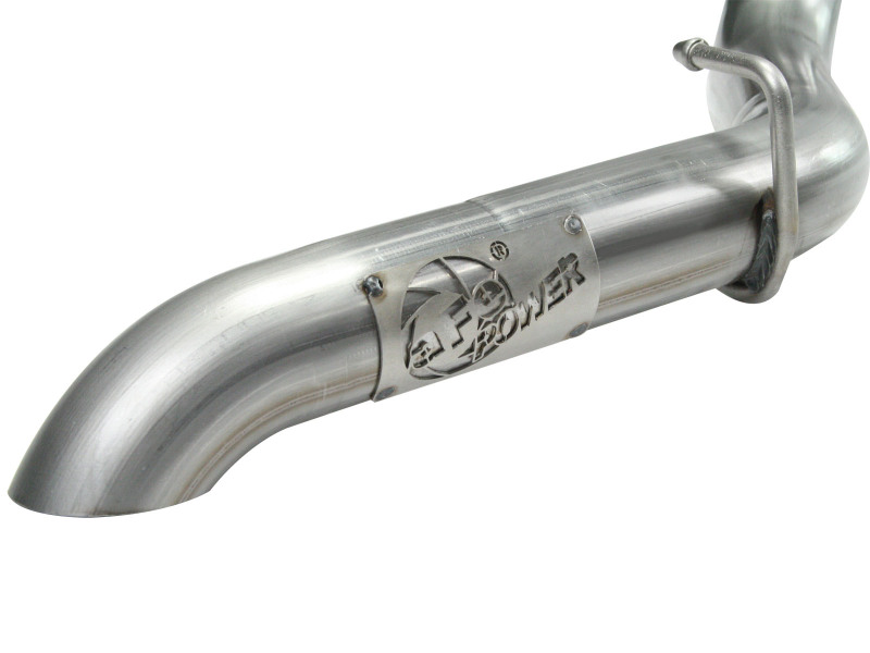 aFe MACH Force XP Exhaust Cat-Back SS-409 04-06 Jeep Wrangler TJ Unl L6 4.0L 2.5in Off-Road No Tip thumbnail 9