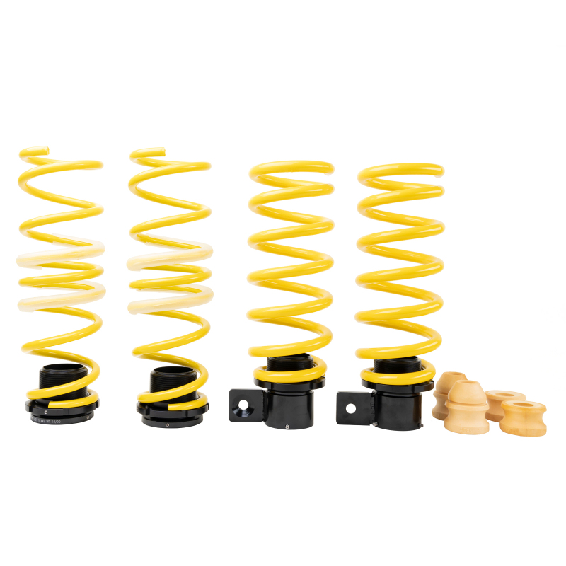 ST Suspensions Adjustable Lowering Springs 27320097 Springs, Height, Front and Rear, Yellow Powdercoated, Use with Factory Dampers, BMW, Kit thumbnail 2