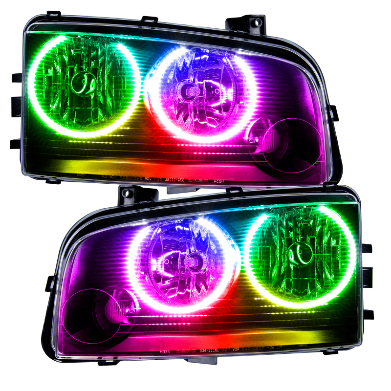Oracle 05-10 Dodge Charger SMD HL (Non-HID) - ColorSHIFT w/o Controller thumbnail 2