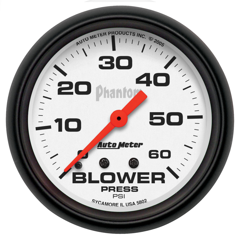 AutoMeter Gauge Boost 2-5/8in. 60PSI Mechanical Phantom thumbnail 3