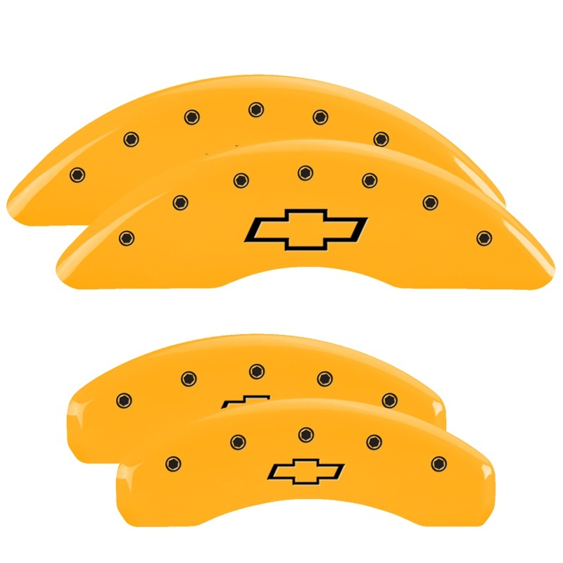 MGP 4 Caliper Covers Engraved Front & Rear MGP Yellow Finish Black Char 2009 Audi A8 Quattro thumbnail 8