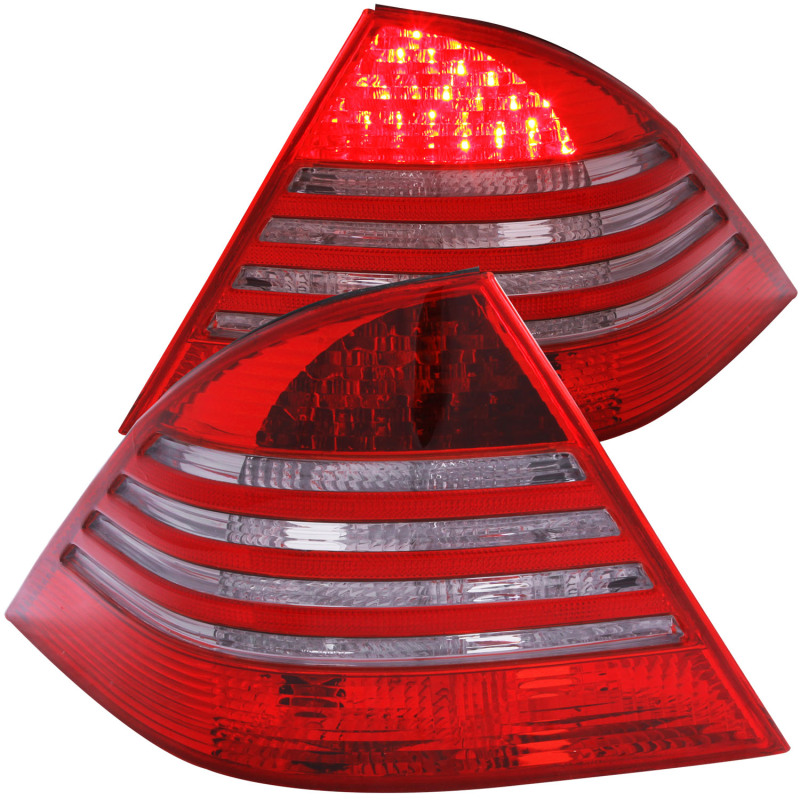 ANZO 2000-2005 Mercedes Benz S Class W220 LED Taillights Red/Smoke thumbnail 4