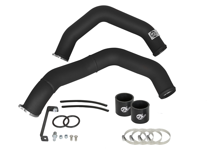 BladeRunner 2-1/4 IN Aluminum Hot Charge Pipe Kit Black