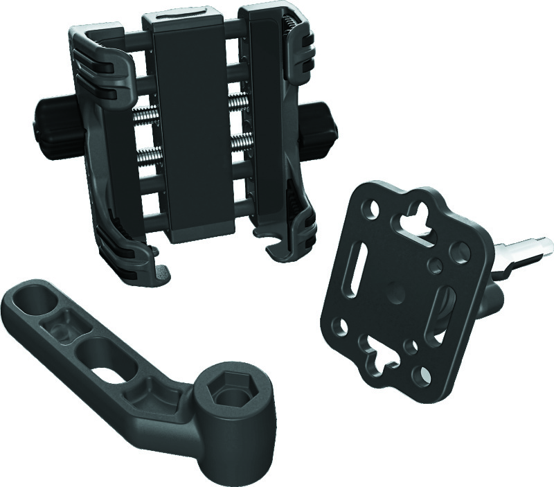Kuryakyn Tech-Connect Device Mounting Systems 1698 Brake or Clutch Perch Mount, Clamp, Composite, Black, Ball Mount Base Included, Kit thumbnail 2