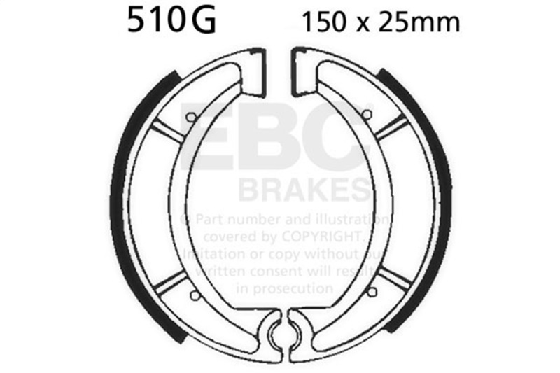 EBC 1974 Yamaha DT 250 A Front Left Sintered HH/R Brake Pads