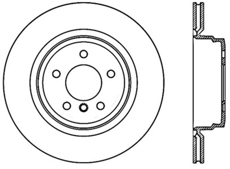 StopTech 06 BMW 330 / 07-09 BMW 335 Slotted & Drilled Right Rear Rotor thumbnail 4