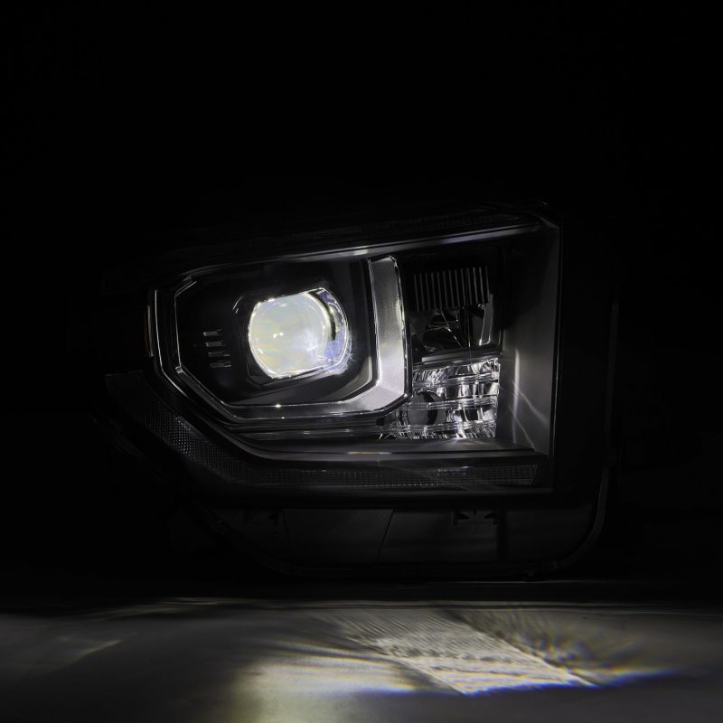 AlphaRex 14-21 Toyota Tundra LUXX-Series LED Proj Headlights Blk w/Actv Light & Seq. Sig + DRL thumbnail 4