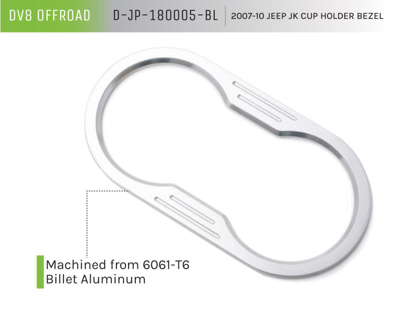 DV8 Offroad 2007-2018 Jeep JK Cup Holder Bezel thumbnail 4