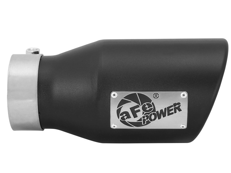 aFe Power Gas Exhaust Tip Black- 3 in In x 4.5 out X 9 in Long Bolt On (Black) thumbnail 9