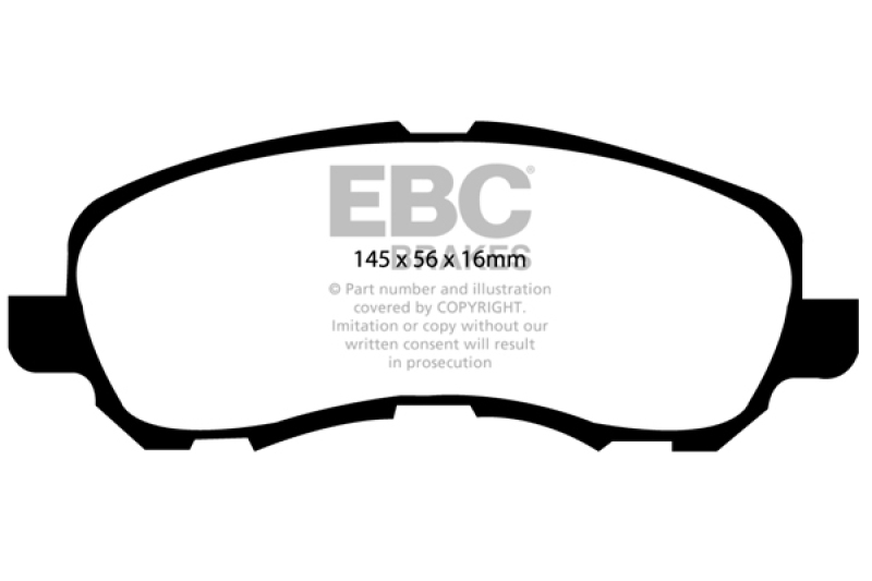 EBC S2 Brake Pad and Rotor Kit (1x ebcDP21614, 1x ebcUSR7380) thumbnail 9