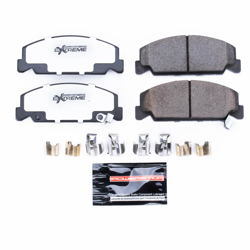 Power Stop 90-00 Honda Civic Front Z26 Extreme Street Brake Pads w/Hardware thumbnail 2