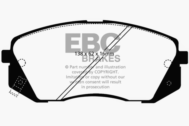 EBC S11 Brake Pad and Rotor Kit (1x ebcDP21809, 1x ebcRK7834) thumbnail 7
