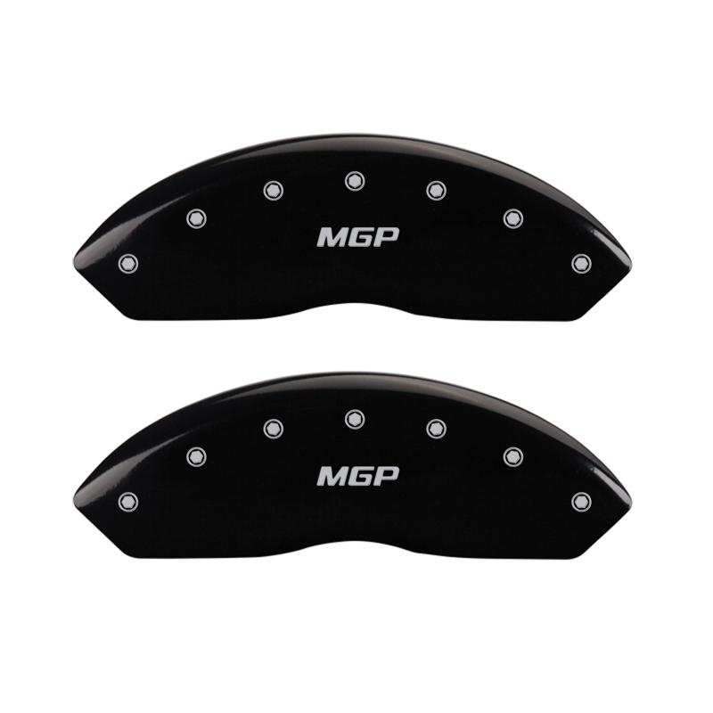 MGP 4 Caliper Covers Engraved Front & Rear MGP Black finish silver ch thumbnail 8