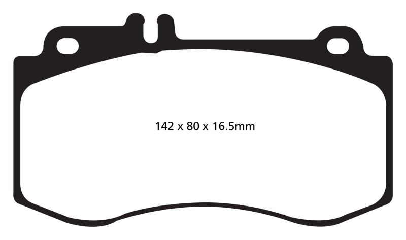 EBC S12 Brake Pad and Rotor Kit (1x ebcDP31857C, 1x ebcRK1954XD)