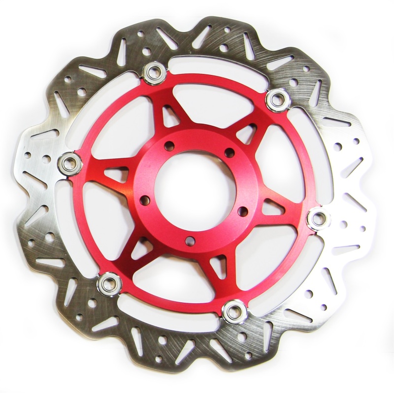 EBC 08-10 Ducati 848 Radial 2 Pad Caliper Front Left/Right Vee Floating Red Rotor