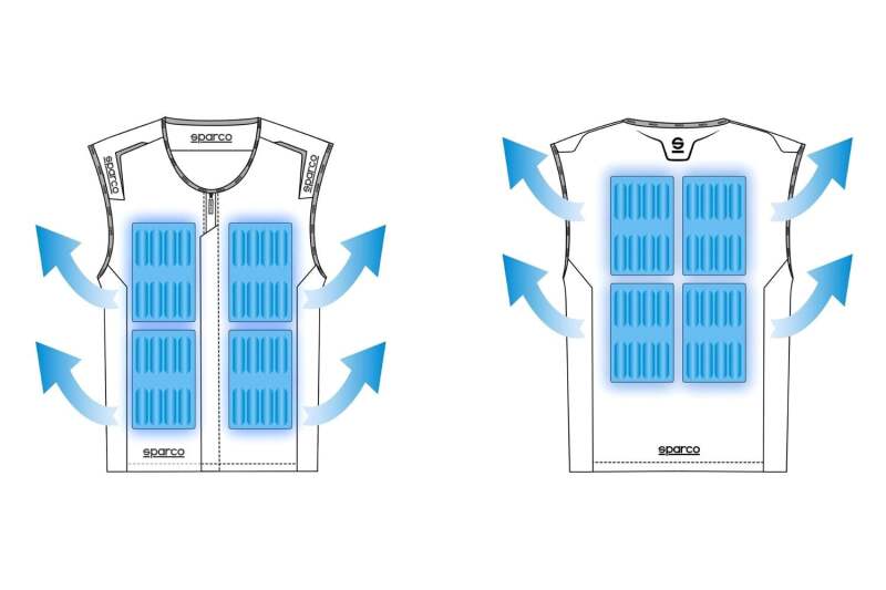 Sparco Ice Vest L - Silver thumbnail 3