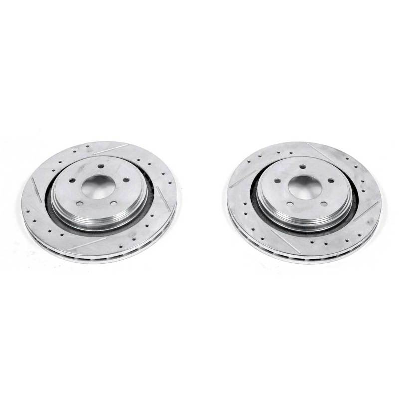 Power Stop 06-09 Cadillac XLR Rear Evolution Drilled & Slotted Rotors - Pair thumbnail 3