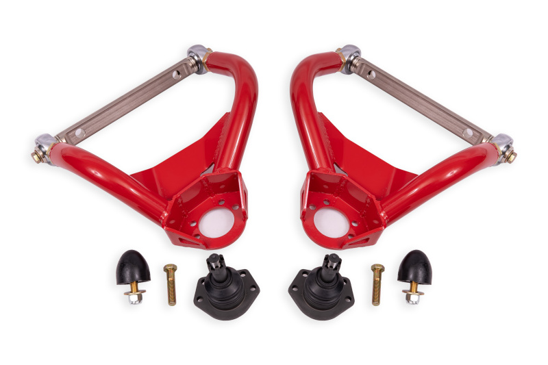 BMR 64-72 GM A-Body Adjustable Upper A-Arms Standard Ball Joint - Red