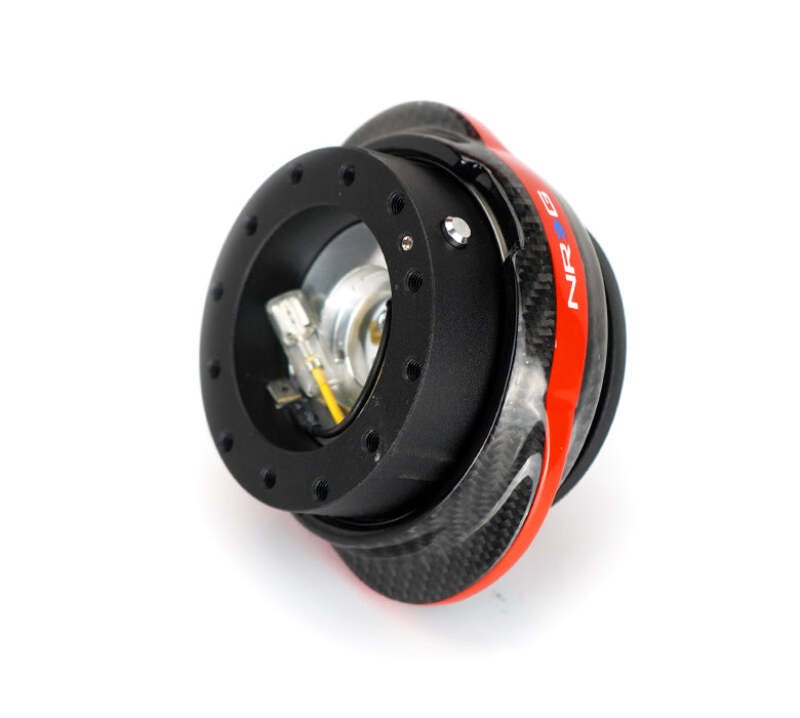 NRG Quick Release Gen 2.2 - Black Body / Carbon Fiber Red Ring thumbnail 3
