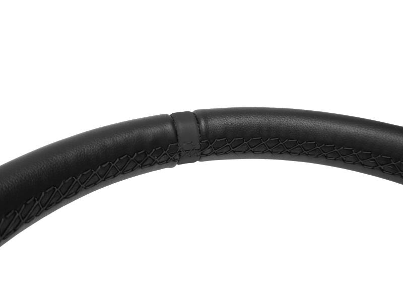 PRP Deep Dish Leather Steering Wheel - Black