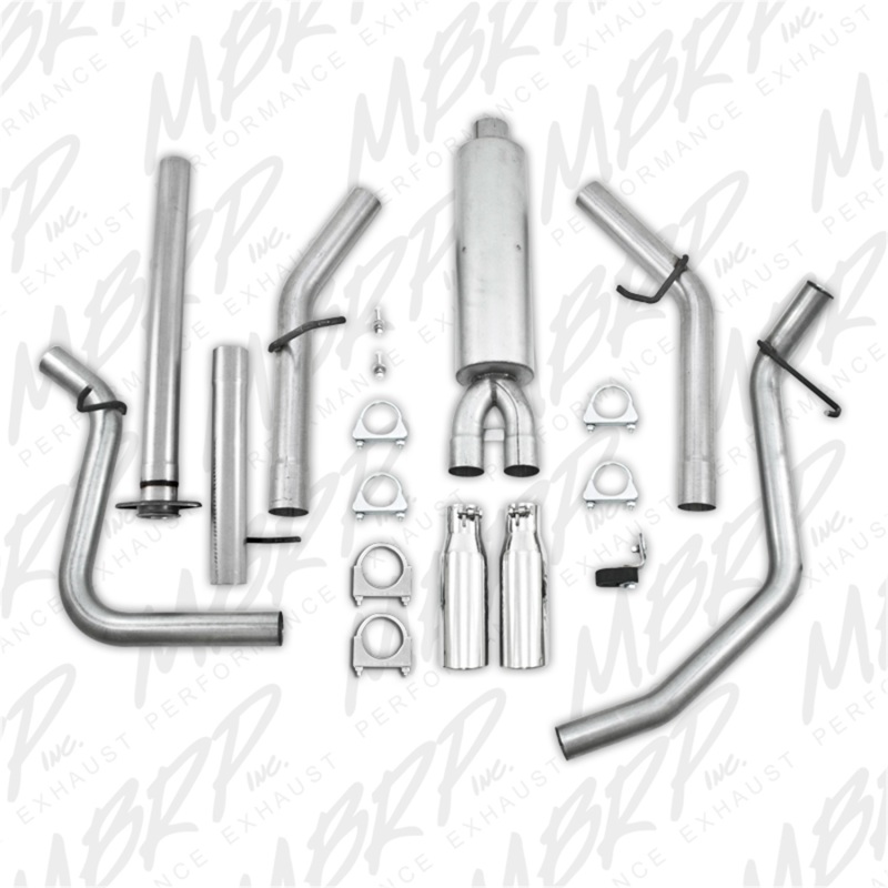 MBRP 2007-2008 Chev/GMC 1500 (Next Gen.) CC EC (excl. 8 bed) 4.8/5.3L/6.0L Cat Back Dual Split thumbnail 5