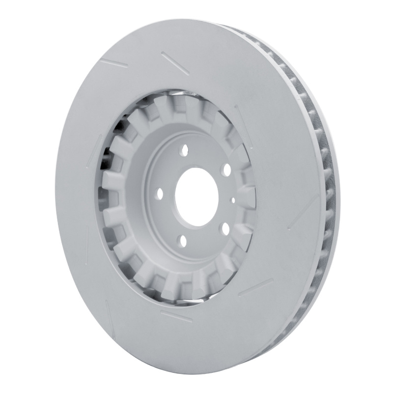 DFC 17-18 Porsche Macan Left Front Slotted Hi-Carbon Alloy Geomet Coated Rotor