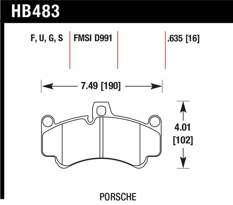 HAWK HPS Brake Pad Sets