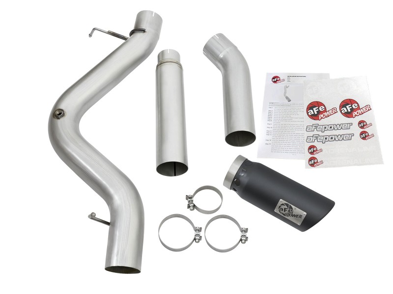 aFe Atlas Exhaust 5in DPF-Back Aluminized Steel w/ Black Tips 16-17 GM Diesel Truck V8-6.6L (td) thumbnail 5