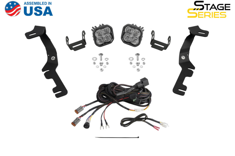 Diode Dynamics Stage Series Ditch Light Kit for 2019-Present Ram SS3 - Yellow Pro Combo thumbnail 4