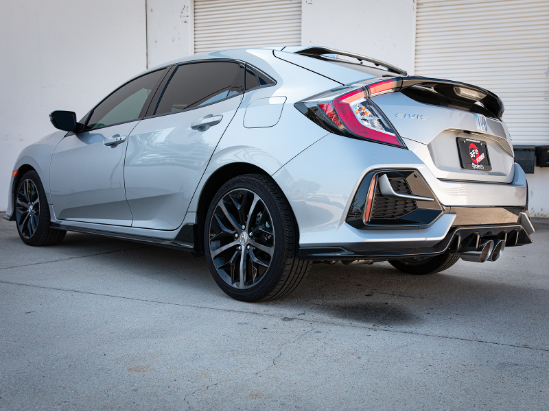 aFe Takeda 3in 304 SS Cat-Back Exhaust System w/Polished Tips 17-21 Honda Civic Sport L4-1.5L (t) thumbnail 8
