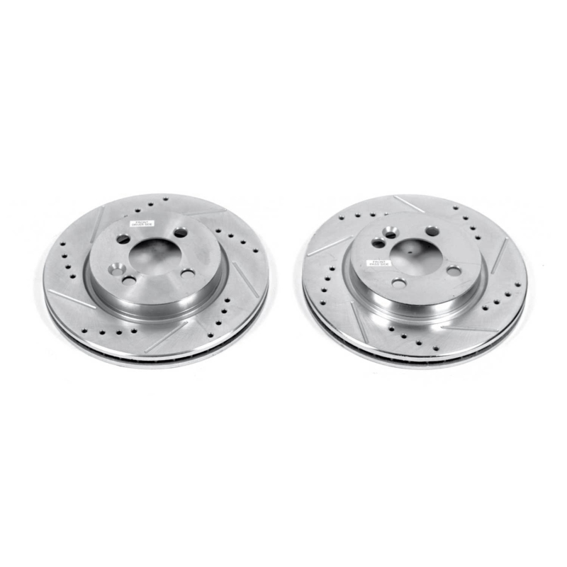 Power Stop 07-09 Mini Cooper Front Evolution Drilled & Slotted Rotors - Pair thumbnail 2