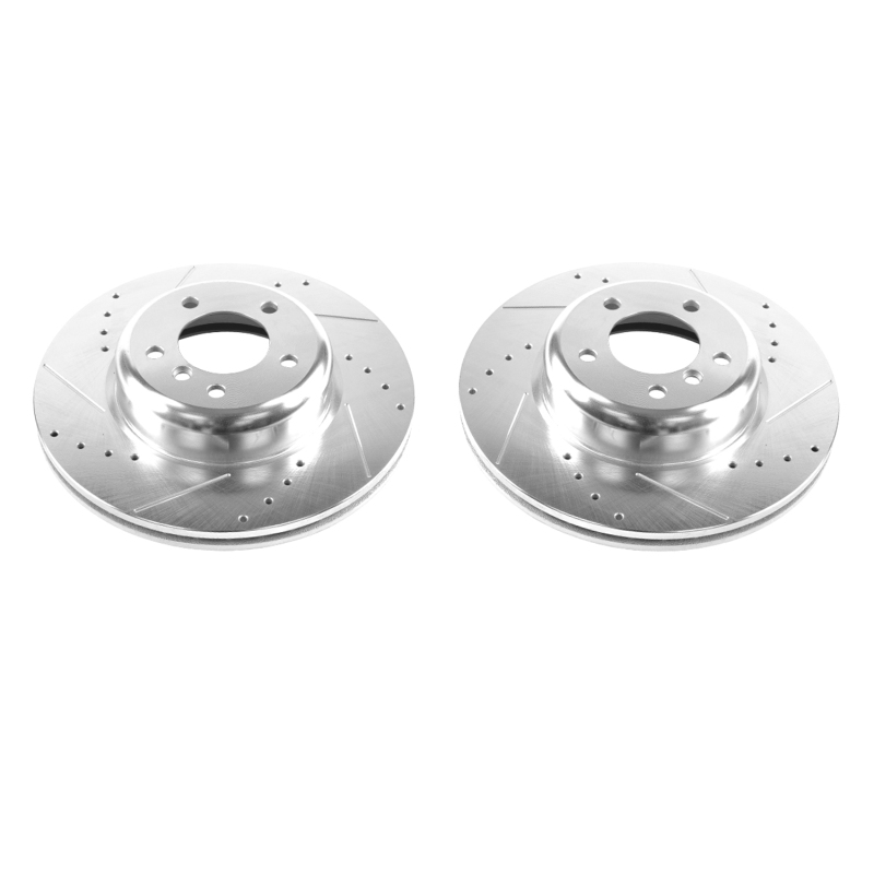 Power Stop 08-13 BMW 135i Front Evolution Drilled & Slotted Rotors - Pair thumbnail 2