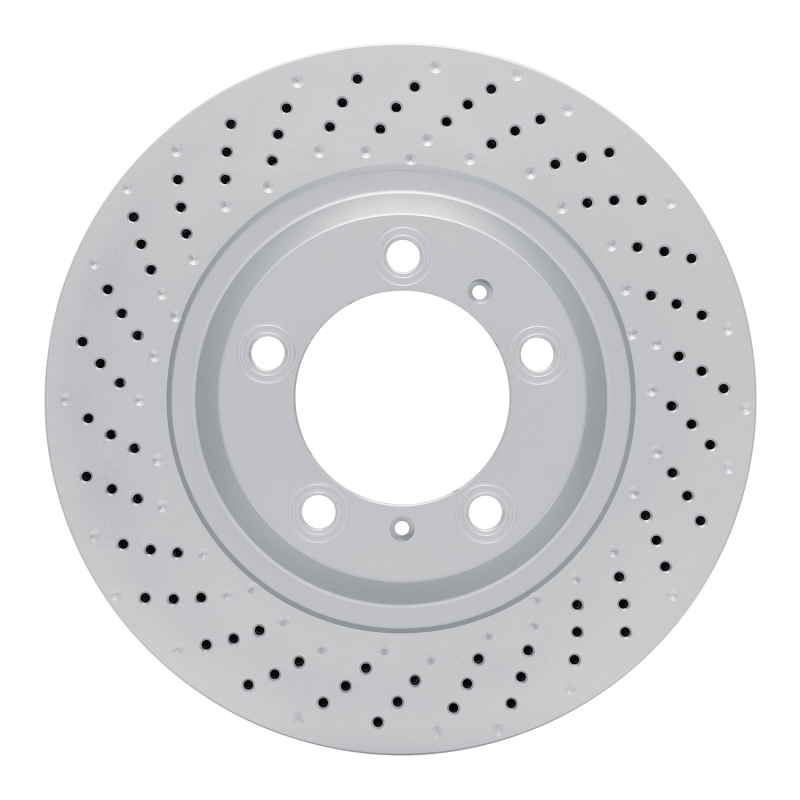 DFC 12-16 Porsche 911 Left Front Drilled Hi-Carbon Alloy Geomet Coated Rotor