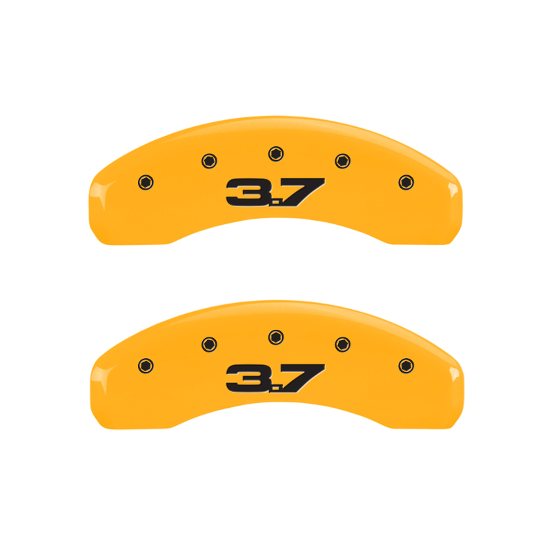 MGP 4 Caliper Covers Engraved Front 2015/Mustang Engraved Rear 2015/Bar & Pony Black fnsh silver ch thumbnail 9