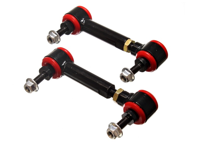 Energy Suspension Universal Red 3-3/4in-4-3/4in inAin Range Pivot Style End Link Set thumbnail 3