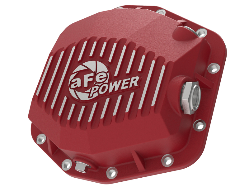 aFe Pro Series Rear Differential Cover Red 2018+ Jeep Wrangler (JL) V6 3.6L (Dana M220) thumbnail 2