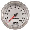 Autometer Pro-Cycle Gauge Tachometer 3 3/8in 10K Rpm White thumbnail 7