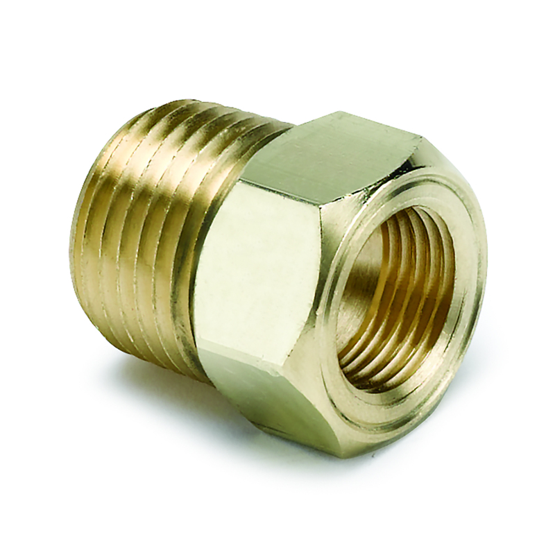 Autometer 1/2 inch NPT Male Brass for Mechanical Temp. Gauge Adapter