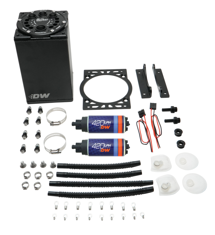 DeatschWerks 3.0L Staged Surge Tank w/ DW420 Fuel Pumps thumbnail 2